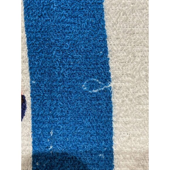 Vintage Caldwell 70's Red Blue Poodle Pup BathTowel Bathroom Decor 53 x 30 - Picture 9 of 12